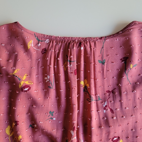 Caslon Womens Floral Clip Dot blouse NWT , Sz XXL - Picture 4 of 9